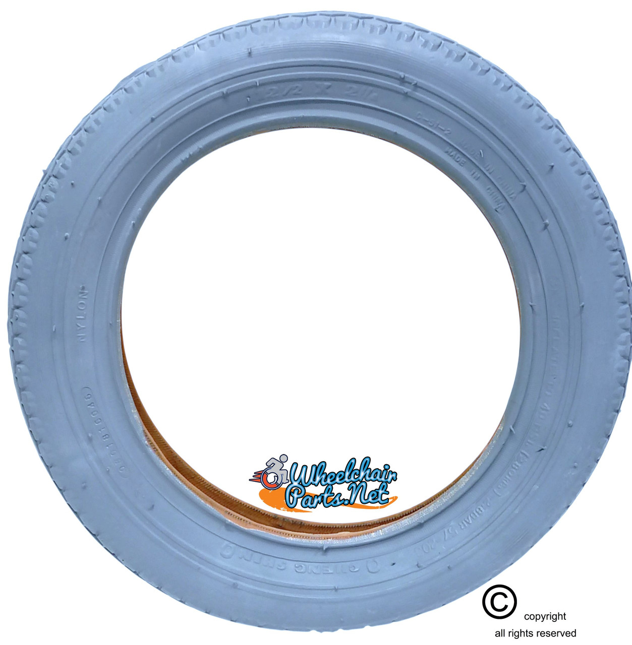 12 1/2 x 2 1/4" (57-203) STREET TIRE. SOLD AS PAIRS.