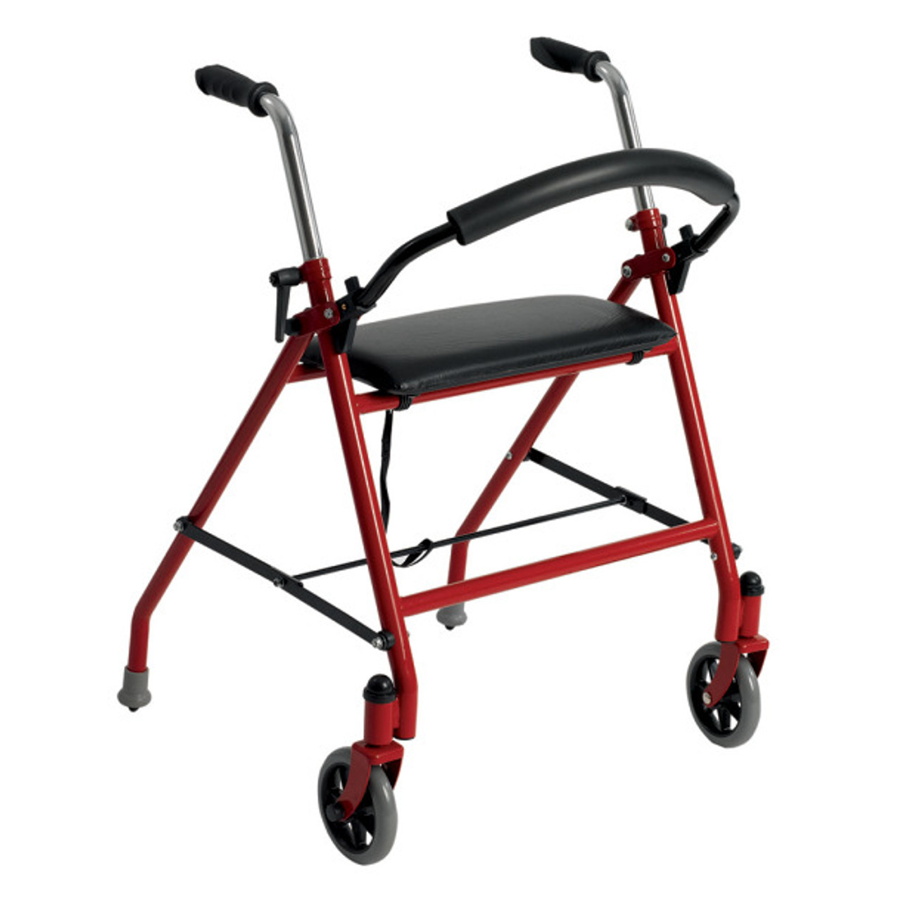 Drive Two Wheeled Walker with Seat. RED COLOR