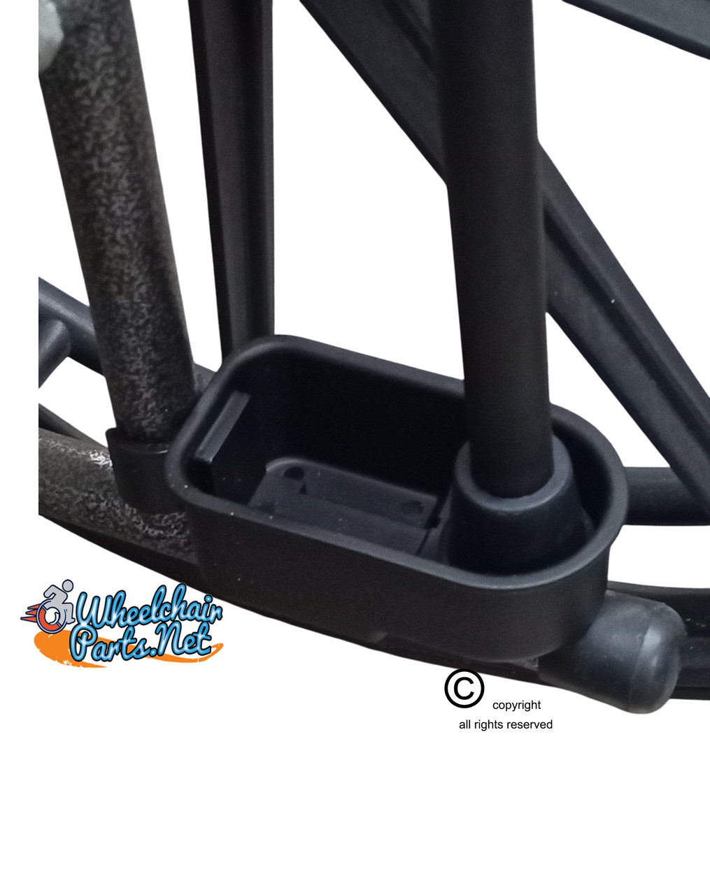 AC062- CRUTCH OR CANE HOLDER FOR WHEELCHAIR