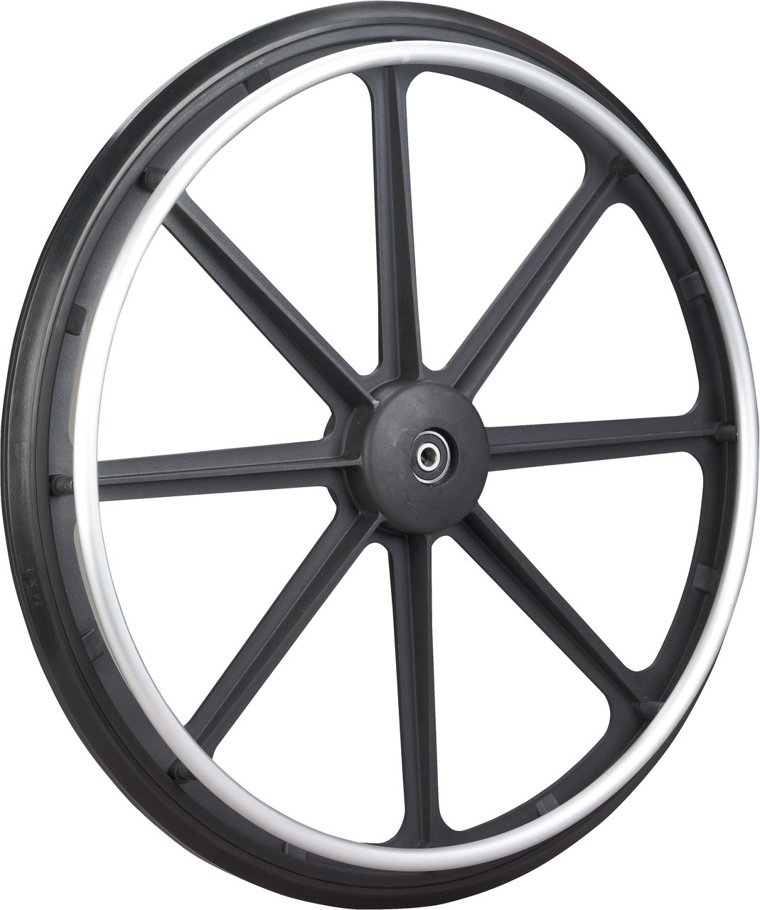 STDS1001 Standard 24" x 1" Wheel for Drive Wheelchairs. Sols as each.