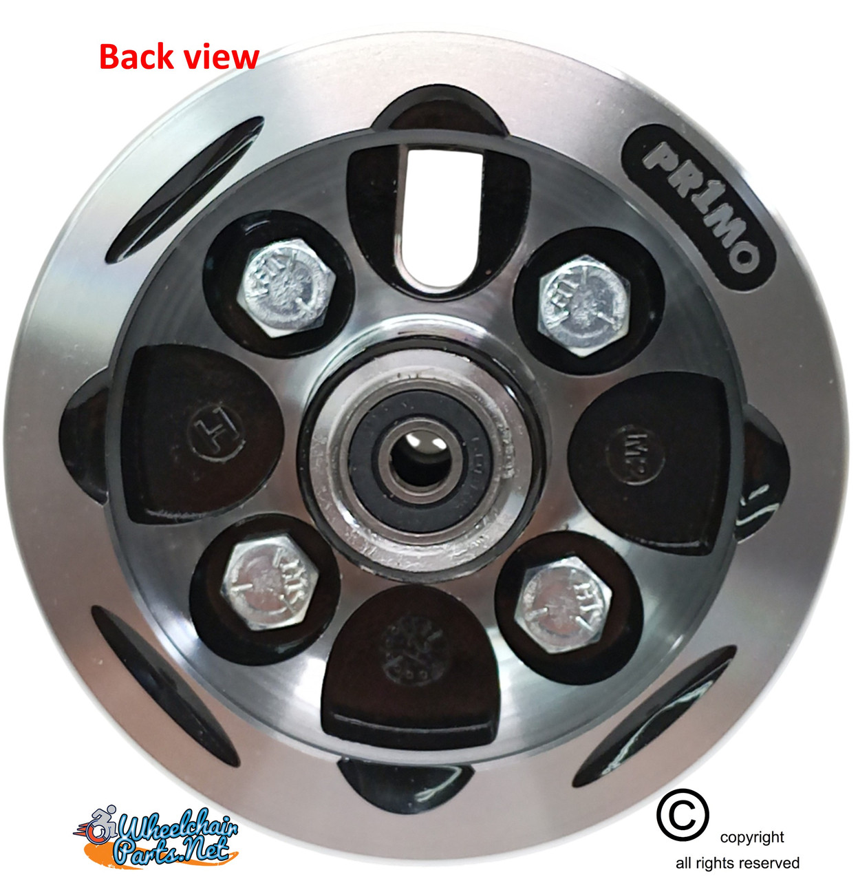 8 x 2" ALLOY WHEEL TWO PIECE WHEEL. 2 1/2" Hub Width No Tire. Set of 2