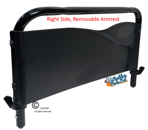 Invacare Full Length Arm Assembly for 9000XT / XDT