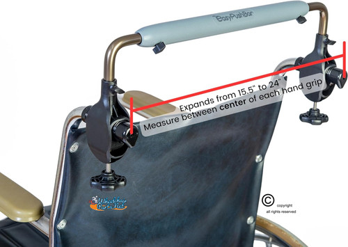 Easy Push Bar for Wheelchairs