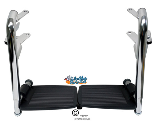 Set of 2 Bariatric HD Footrest With 3" Pin Spacing.