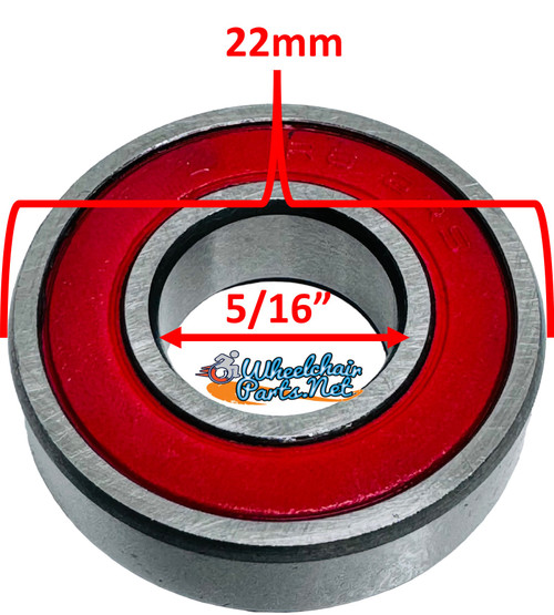 5/16" X 22MM CERAMIC BALL PRECISION BEARINGS. Pack of 4