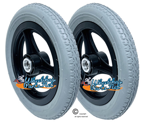12.5"x2.25" Foam-Filled Drive Wheel Assemblies For Invacare At'm and At'm QT Power Chairs (Set of 2) 12.5"x2.25" Foam-Filled Drive Wheel Assemblies For Invacare At'm and At'm QT Power Chairs (Set of 2)