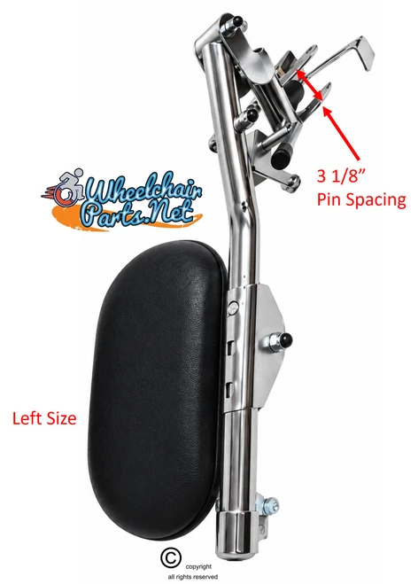 Invacare Swing Away Stump Support with Cam Lock – Standard Spacing 3-1/8"  Pin Spacing