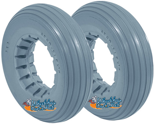 AL145 7 x 2" Light Gray RIB TIRE For Two-Piece Wheel. Sold as Pair. AL145 7 x 2" Light Gray RIB TIRE For Two-Piece Wheel. Sold as Pair.