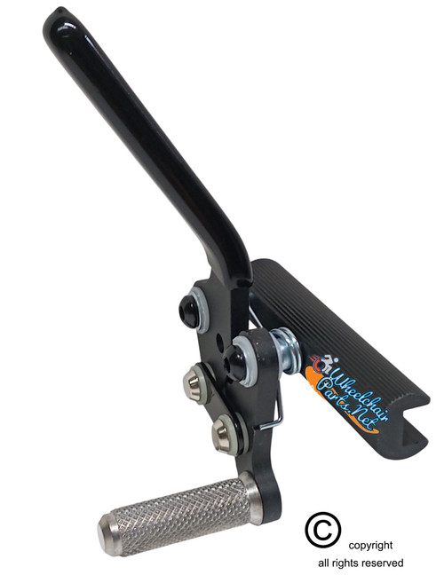 PUSH-TO-LOCK STYLE, ALUMINUM WHEEL LOCK (BRAKE)- LEFT SIDE