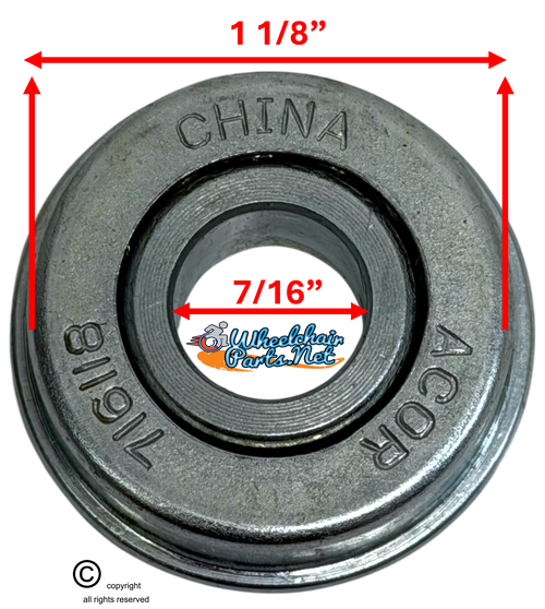 7/16 X 1 1/8" FLANGED BEARING, REF #716118