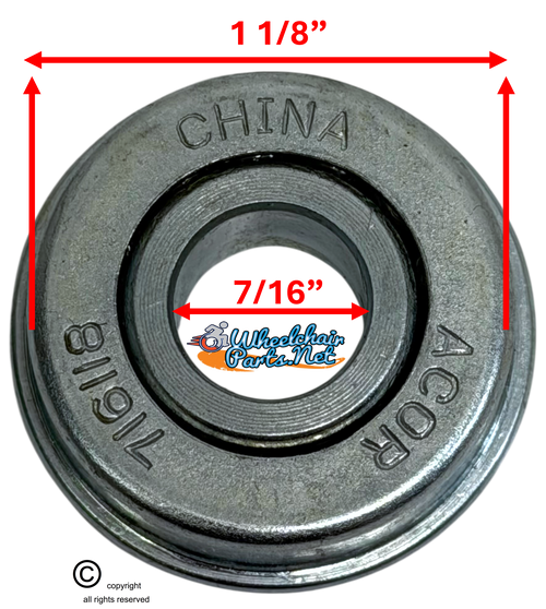 7/16 X 1 1/8" FLANGED BEARING, REF #716118