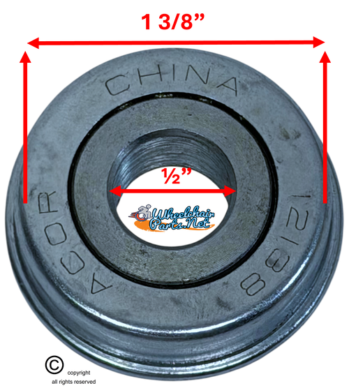 1/2 X 1 3/8" FLANGE BEARING, REF.#12138. Sold as Pack of 4