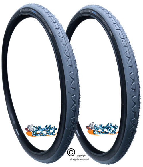 24" x 1 3/8" (37-540) Schwalbe Downtown Wheelchair Tire. Grey Tread