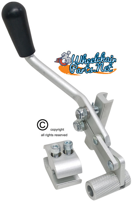 Push-To-Lock Wheel Lock (Brake) for  Viper PLUS GT Recliner With Clamp-Left Size