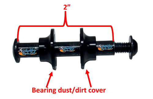 AX015  5/16" ID x 2 Long " Axles With Bearing Covers. Sold as Pair AX015  5/16" ID x 2 Long " Axles With Bearing Covers. Sold as Pair