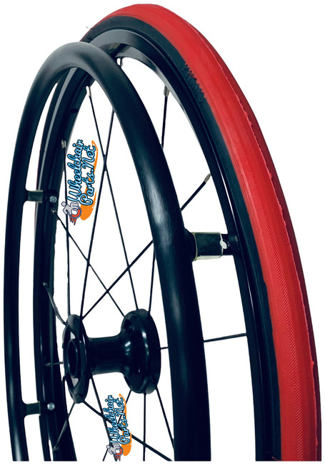 25"  (559) Swan® 16 Spoke Wheel & Primo Racer Red - Set of 2