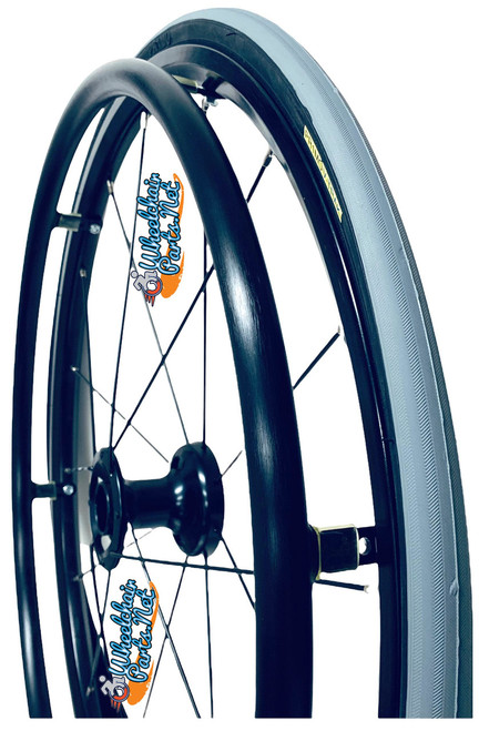 25"  (559) Swan® 16 Spoke Wheel & Primo Racer Gray - Set of 2