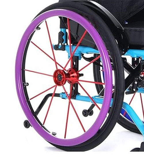 PURPLE 24" SUPER GRIP SILICONE PUSH RIM COVERS. PRICE IS FOR A SET OF 2 PURPLE 24" SUPER GRIP SILICONE PUSH RIM COVERS. PRICE IS FOR A SET OF 2