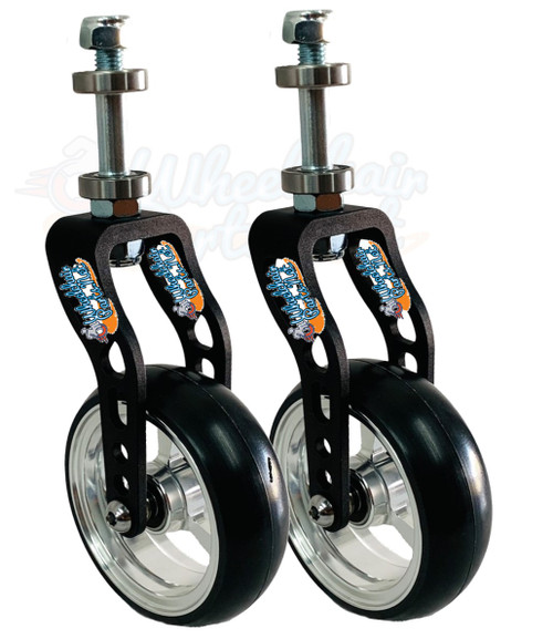 Black Fork With 4x1.4 Silver Wheel (FK4582-W4141)