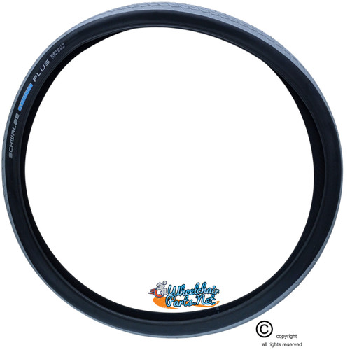 24x1 3/8" (37-540) SCHWALBE MARATHON PLUS EVOLUTION, GREY / BLACK COLOR . Sold as Pair.