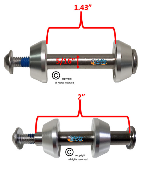 Axles - Front Caster Axles - Hex Drive Style - WheelchairParts.Net