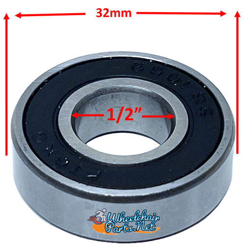 1/2" ID x 32mm OD x 10mm H. Sold as pack of 4 1/2" ID x 32mm OD x 10mm H. Sold as pack of 4