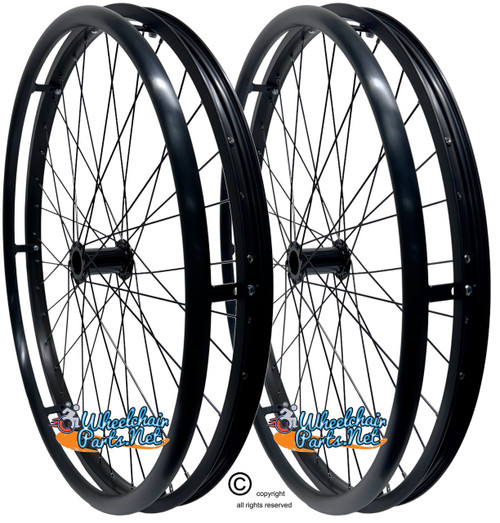 26" (590mm) 36 Spokes Rim With Pushrims Only. TIRES NOT INCLUDED. Pair 26" (590mm) 36 Spokes Rim With Pushrims Only. TIRES NOT INCLUDED. Pair