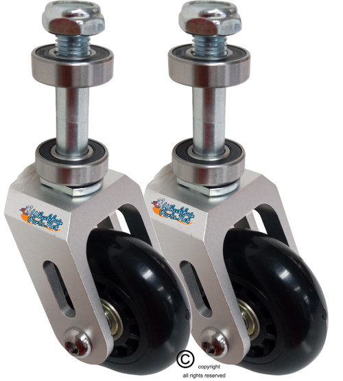 3" x 1" Caster Fork Assembly with 3"x1" Wheel. Set of 2 3" x 1" Caster Fork Assembly with 3"x1" Wheel. Set of 2