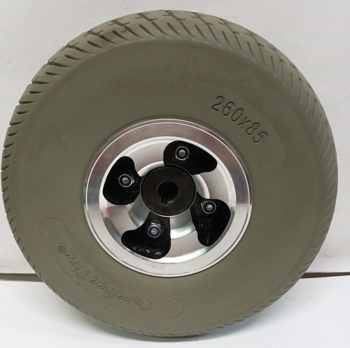 REAR Wheel Assembly 260x85  (10x3) with .65" bore and 6mm Keyway