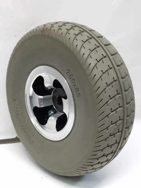 REAR Wheel Assembly 260x85  (10x3) with .65" bore and 6mm Keyway