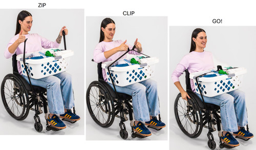 LapStacker Flex. For Manual Wheelchairs
