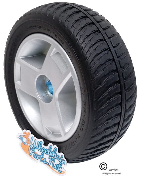 Pride Mobility 9" x 3" Rear Drive Wheel Assembly For Pride Mobility Go-Go scooter. Sold as each Pride Mobility 9" x 3" Rear Drive Wheel Assembly For Pride Mobility Go-Go scooter. Sold as each