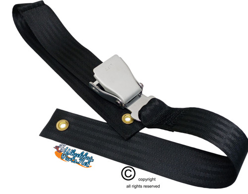 Airline Buckle Positioning Belt, 60 Inches & 2" Webbing.
