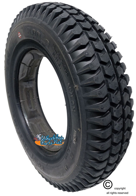 3.00-8 Knobby Foam Filled Tire W/ Star Bead Design