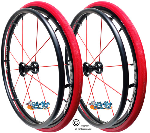 24" SPINERGY 12 SPOKE LX, BLACK HUB, 24" x 1" SOLID SHOX TIRES. SET OF 2 24" SPINERGY 12 SPOKE LX, BLACK HUB, 24" x 1" SOLID SHOX TIRES. SET OF 2