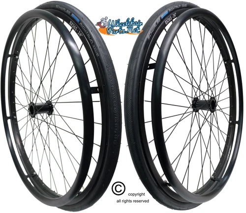 SET of 2, 24" (540mm) 36 Spoke Rim With Schwalbe RightRun Tire & Air Tube