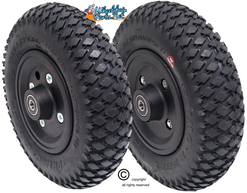 8" X 2" (200x50) Foam Fill Assembly with Black Non-Marking Tire and 7/16" bearings.