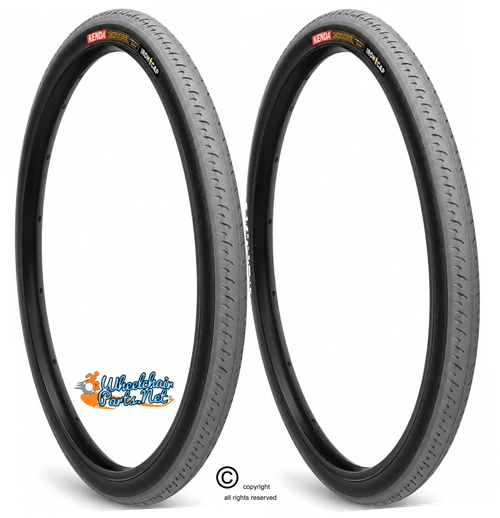 Kenda Kontender 700x23c (23-622) Iron Cap Grey with Black Sidewall Racing & Court Tire | Set of 2