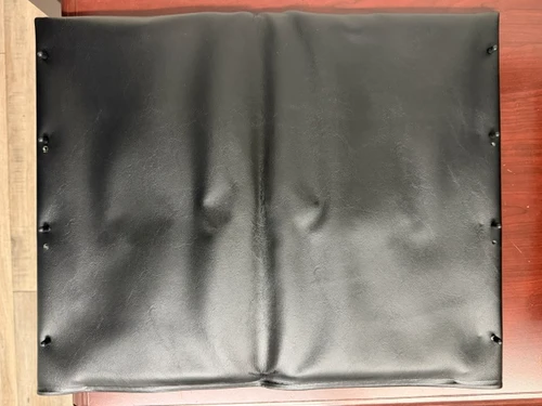 20" x 16" Universal Vinyl Wheelchair Seat Upholstery, Black | Sold Individually
