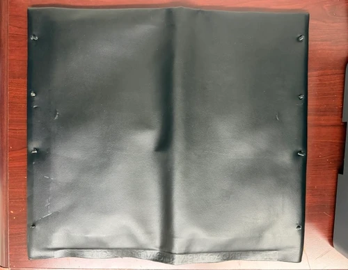 18" x 16" Universal Vinyl Wheelchair Seat Upholstery, Black  | Sold Individually