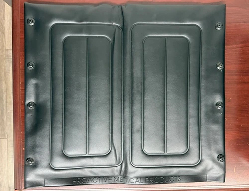 18" x 16" Universal Vinyl Wheelchair Seat Upholstery, Black  | Sold Individually