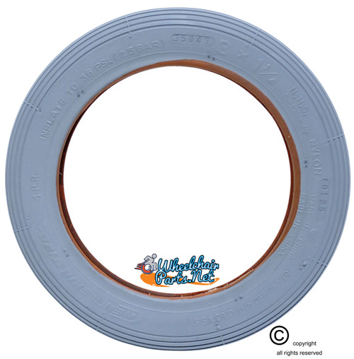 8 X 1-1/4" (32x140) RIB TIRE. SOLD AS PAIR 8 X 1-1/4" (32x140) RIB TIRE. SOLD AS PAIR