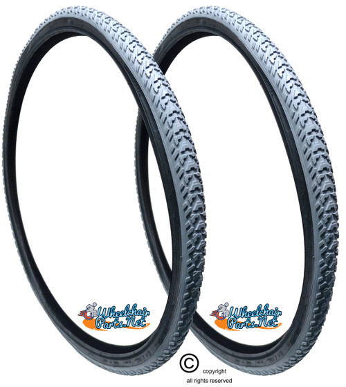 24 X 1-3/8"  ALL TERRAIN KNOBBY TREAD. SOLD AS PAIR