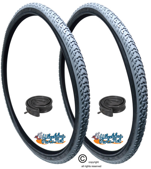 24 X 1-3/8"  ALL TERRAIN KNOBBY TREAD. SOLD AS PAIR