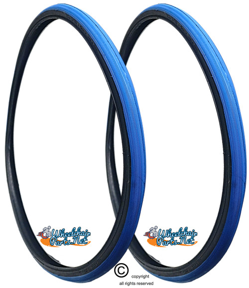 24 X 1" (25-540) PRIMO RACER. BLUE AIR PNEUMATIC TIRE. SOLD AS PAIR