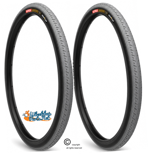 Kenda Kontender 24" x 1" (25-540) Grey Racing & Court Tire | Set of 2