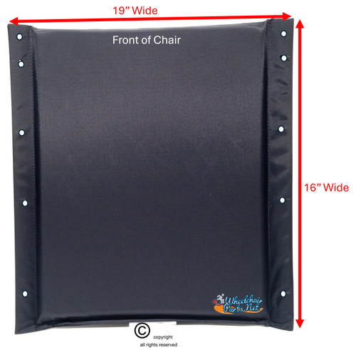 19" X 16"  INVACARE ULTRA LIGHT PADDED SLING SEAT