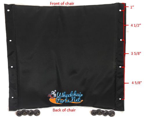 IU491- 20" X 16" INVACARE ULTRA LIGHT PADDED SLING SEAT