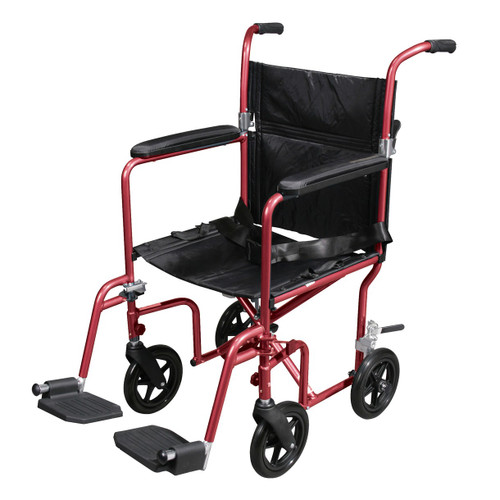 Drive Deluxe Fly-Weight Aluminum Transport Chair with Removable Casters FREE SHIPPING Drive Deluxe Fly-Weight Aluminum Transport Chair with Removable Casters FREE SHIPPING