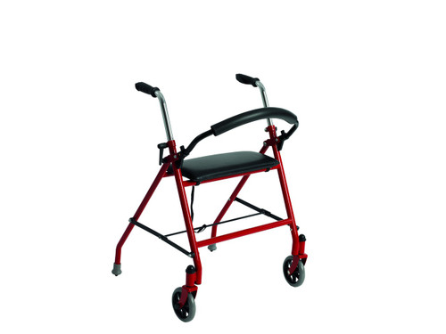 Drive Two Wheeled Walker with Seat. RED COLOR